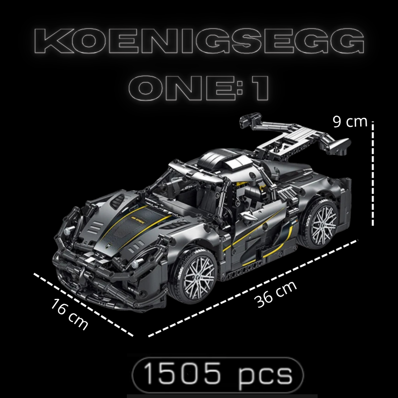Koenigsegg One:1 (1505 pièces)