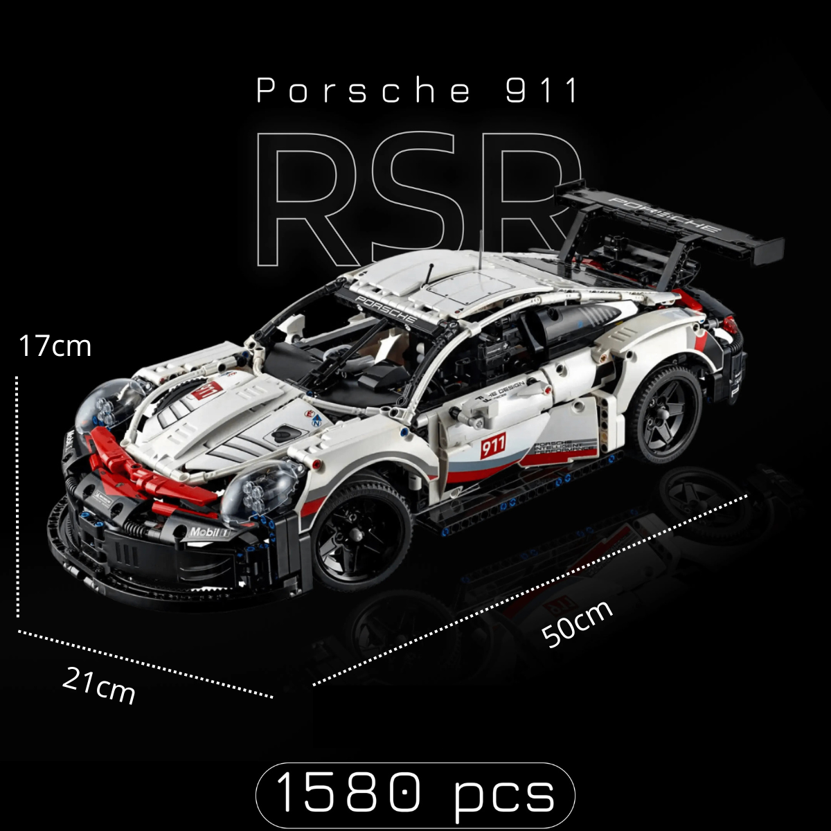 Porsche 911 RSR (1580 pièces)