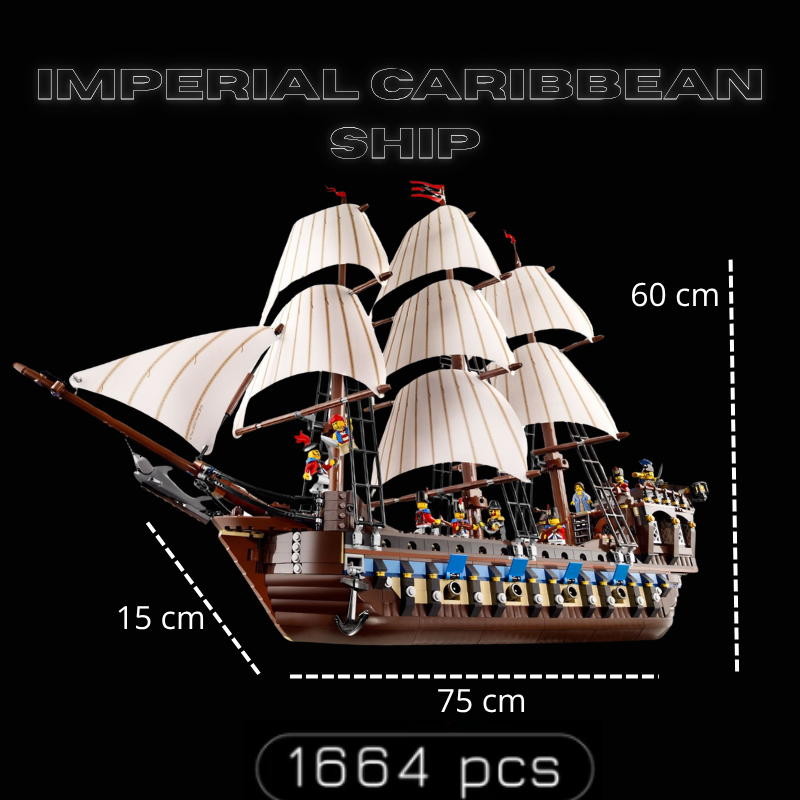 Navire impérial des Caraïbes (1664 pièces)