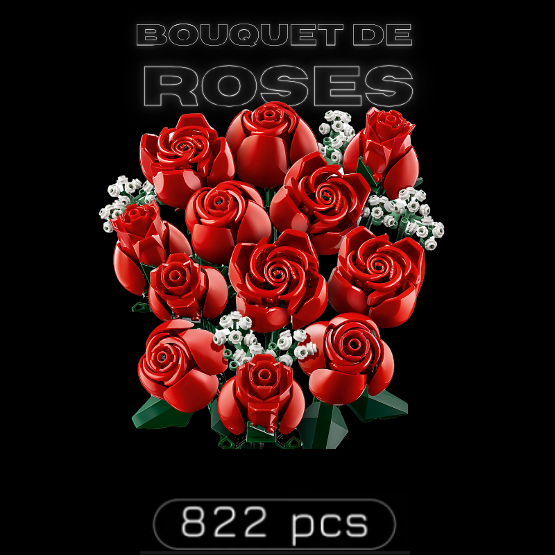 Bouquet de roses (822 pièces)