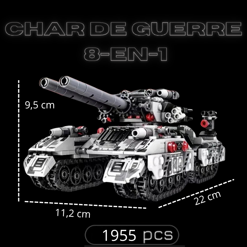 Char de guerre 8 en 1 (1 955 pièces)