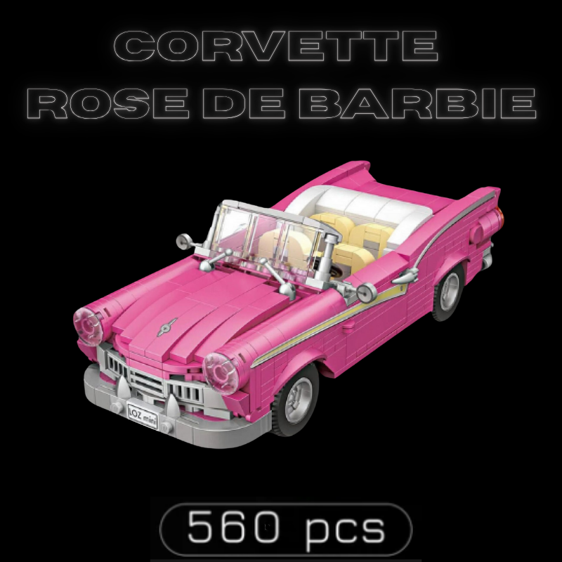 La Corvette rose de Barbie (560 pièces)