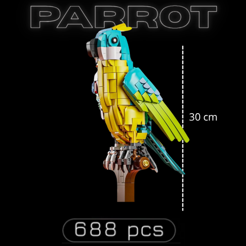 Perroquet mécanique avec lumières (688 pièces)