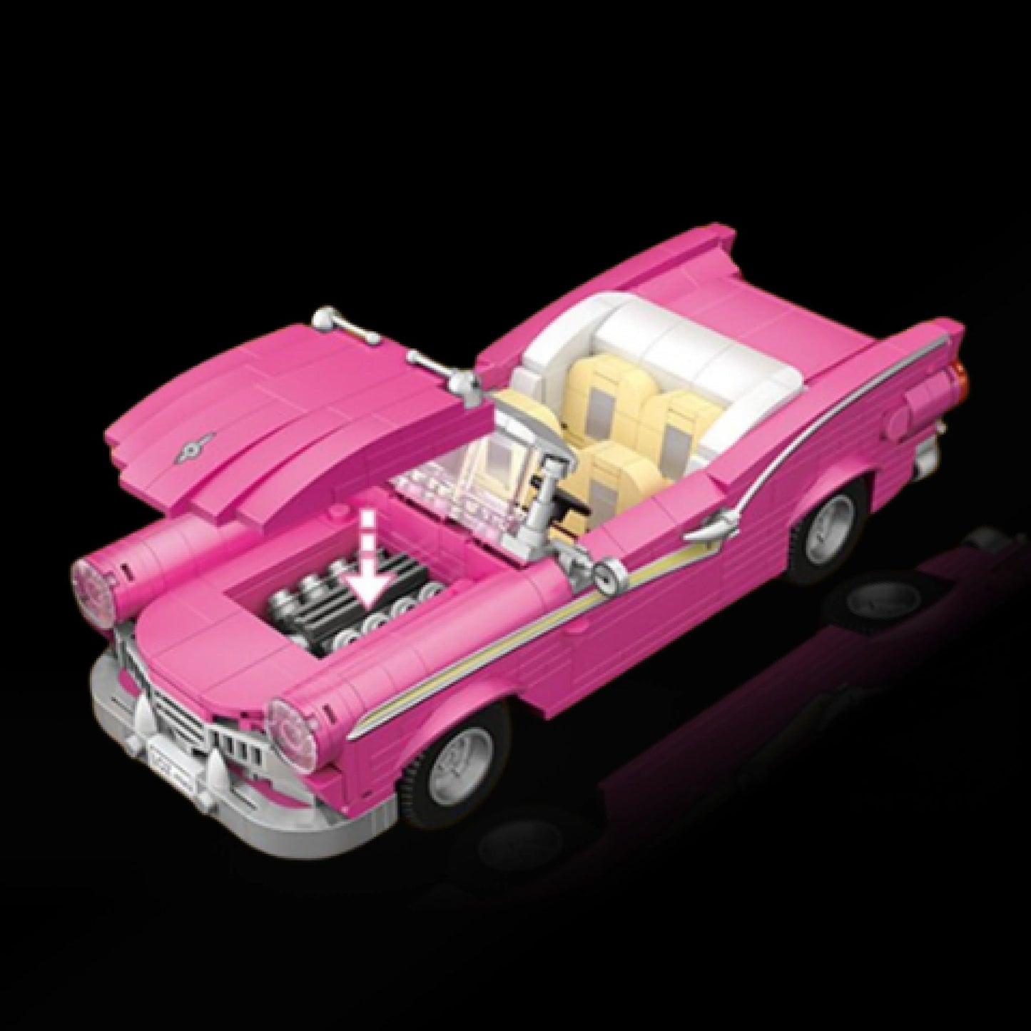 La Corvette rose de Barbie (560 pièces)