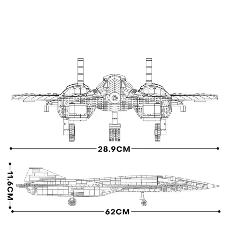 SR-72 Hypersonic (2071 pièces)