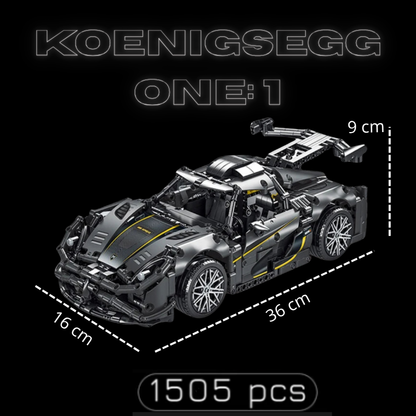Koenigsegg One:1 (1505 pièces)
