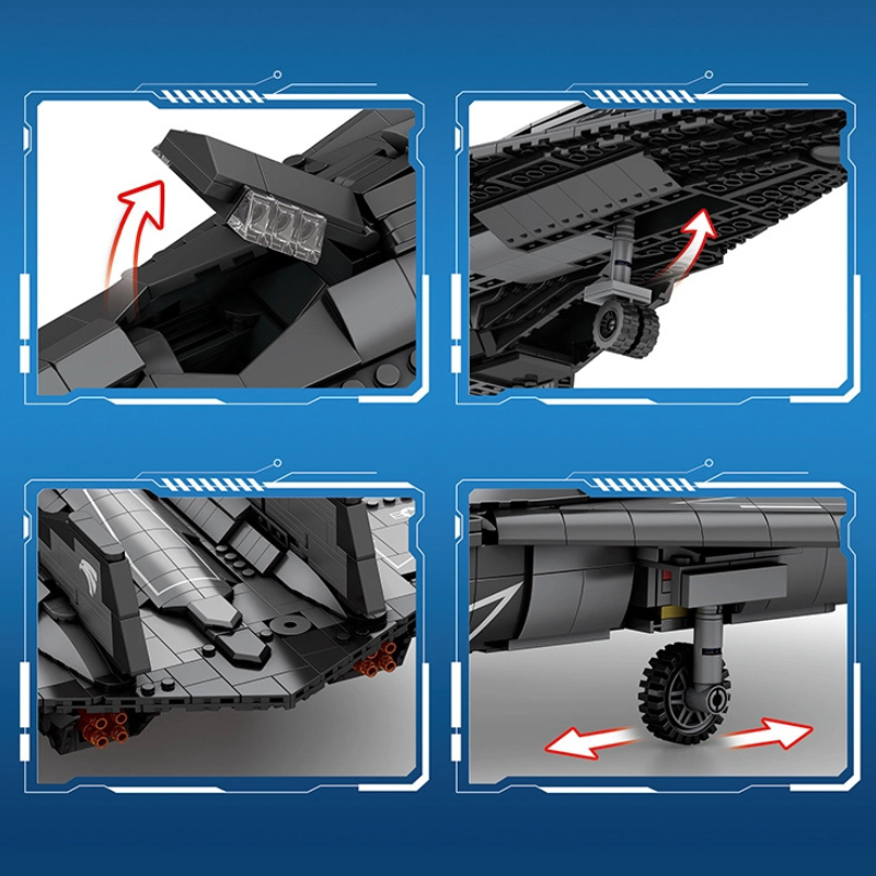 Avion de reconnaissance SR-72 (2071 pièces)