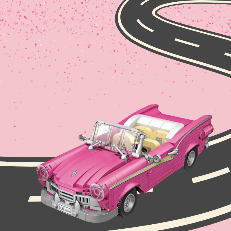 La Corvette rose de Barbie (560 pièces)