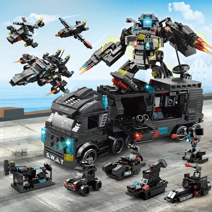 Hélicoptère, Transformer et Camion – 51 Modèles Différents (700 Pièces)