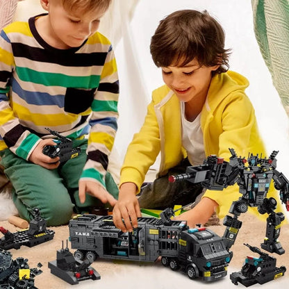 Hélicoptère, Transformer et Camion – 51 Modèles Différents (700 Pièces)