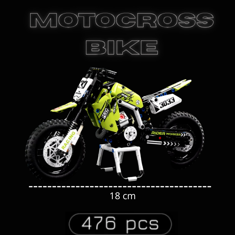 Moto de motocross (476 pièces)